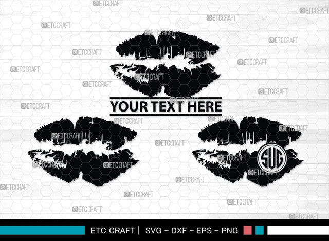 Lips Monogram, Lips Silhouette, Lips SVG, Lip Svg, Kissing Lip Svg, Sexy Lips Svg, SB00200 SVG ETC Craft 