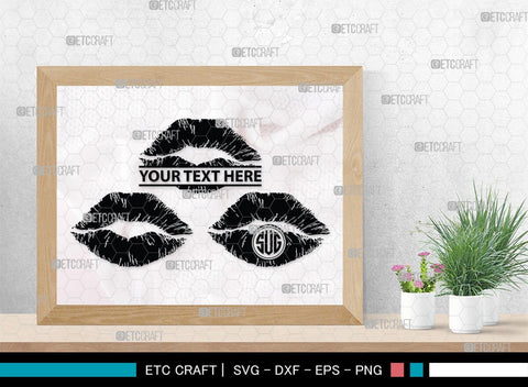 Lips Monogram, Lips Silhouette, Lips SVG, Lip Svg, Kissing Lip Svg, Sexy Lips Svg, SB00200 SVG ETC Craft 