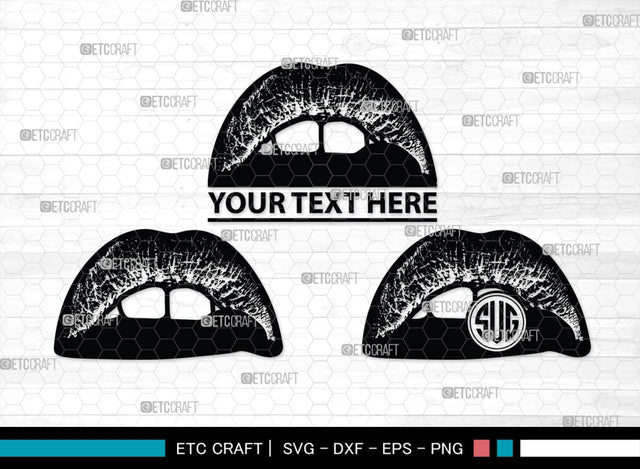Lips Monogram, Lips Silhouette, Lips SVG, Lip Svg, Kissing Lip Svg, Sexy Lips Svg, SB00200 SVG ETC Craft 