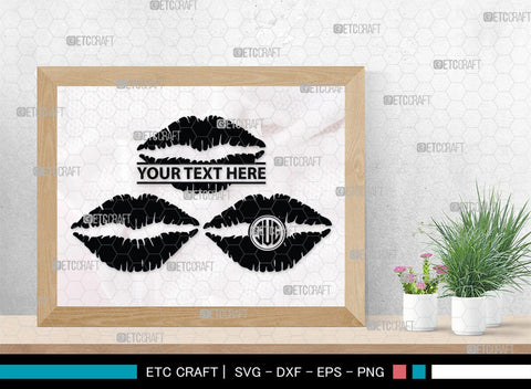 Lips Monogram, Lips Silhouette, Lips SVG, Lip Svg, Kissing Lip Svg, Sexy Lips Svg, SB00200 SVG ETC Craft 