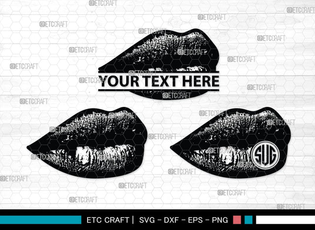 Lips Monogram, Lips Silhouette, Lips SVG, Lip Svg, Kissing Lip Svg, Sexy Lips Svg, SB00200 SVG ETC Craft 