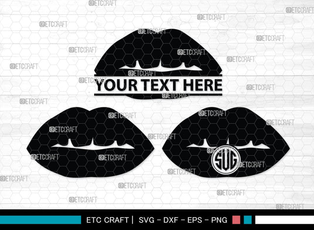 Lips Monogram, Lips Silhouette, Lips SVG, Lip Svg, Kissing Lip Svg, Sexy Lips Svg, SB00200 SVG ETC Craft 