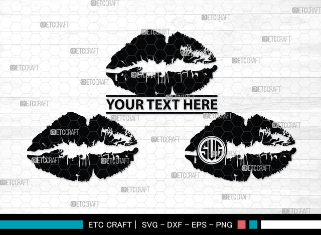 Lips Monogram, Lips Silhouette, Lips SVG, Lip Svg, Kissing Lip Svg, Sexy Lips Svg, SB00200 SVG ETC Craft 