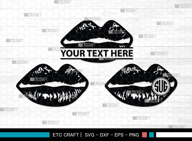 Lips Monogram, Lips Silhouette, Lips SVG, Lip Svg, Kissing Lip Svg ...