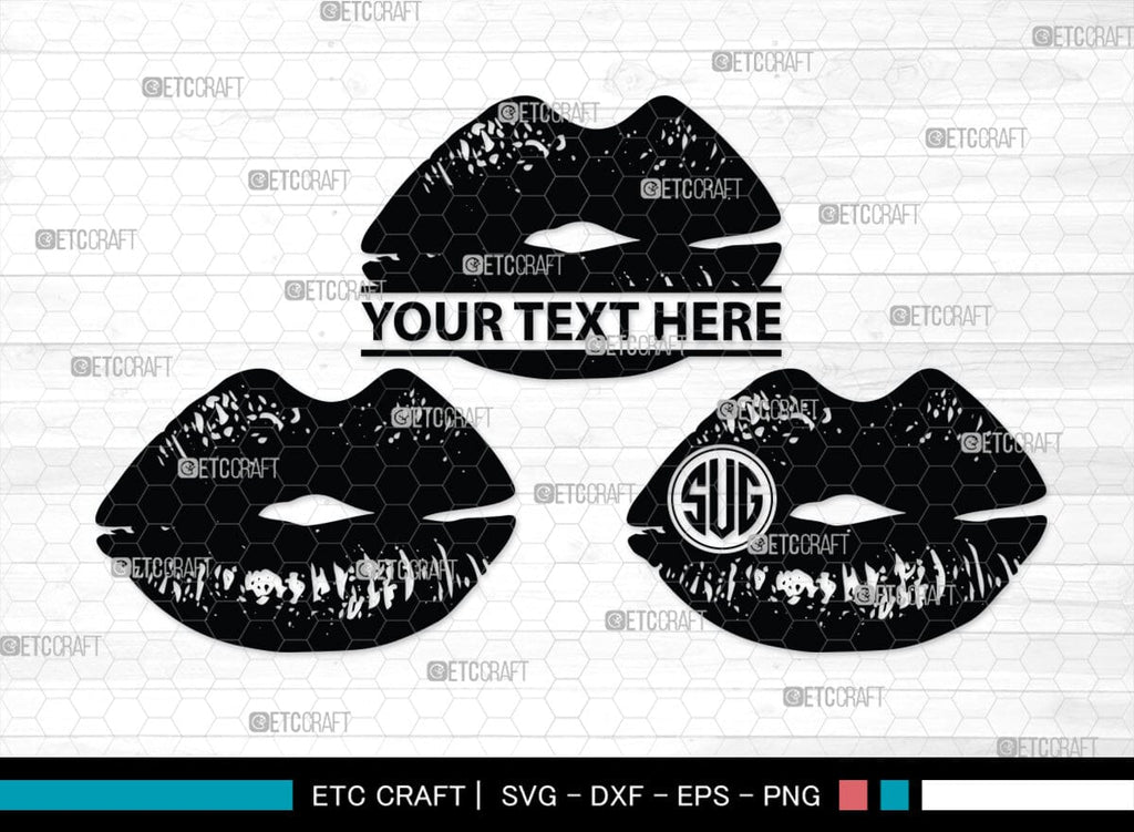 Lips Monogram, Lips Silhouette, Lips SVG, Lip Svg, Kissing Lip Svg ...