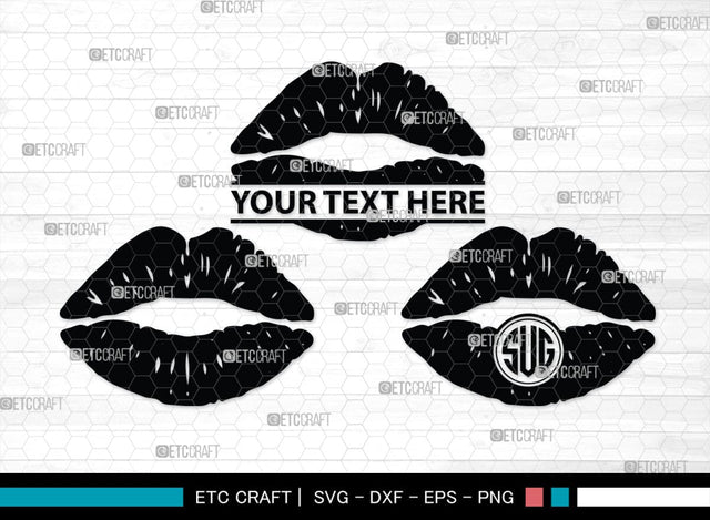 Lips Monogram, Lips Silhouette, Lips SVG, Lip Svg, Kissing Lip Svg, Sexy Lips Svg, SB00200 SVG ETC Craft 