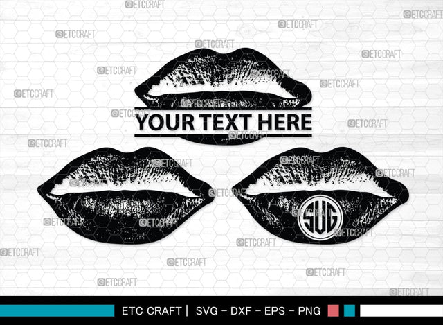 Lips Monogram, Lips Silhouette, Lips SVG, Lip Svg, Kissing Lip Svg, Sexy Lips Svg, SB00200 SVG ETC Craft 