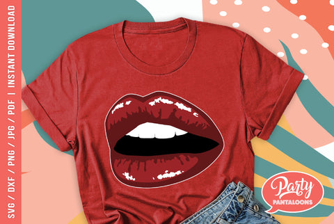 LIPS | red lips, red lipstick SVG SVG Partypantaloons 