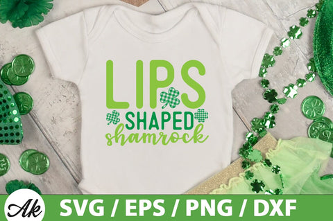 Lips shaped shamrock SVG SVG akazaddesign 