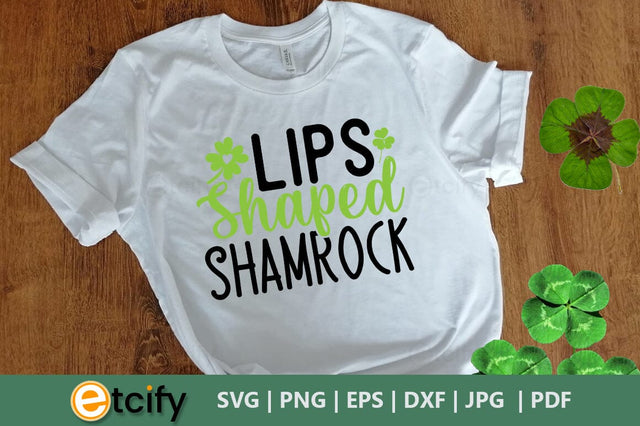 Lips shaped shamrock SVG SVG etcify 