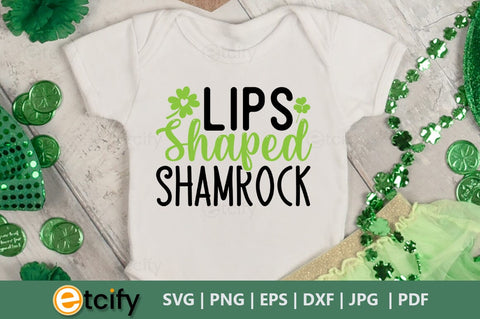 Lips shaped shamrock SVG SVG etcify 