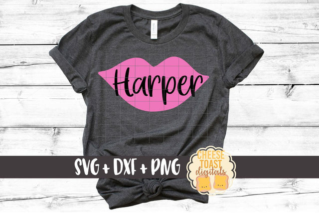 Lips - Solid - Valentine's Day SVG PNG DXF Cutting Files SVG Cheese Toast Digitals 