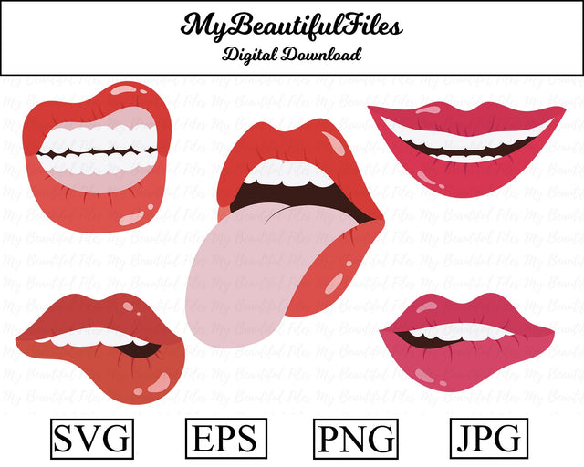 Lips SVG MyBeautifulFiles 