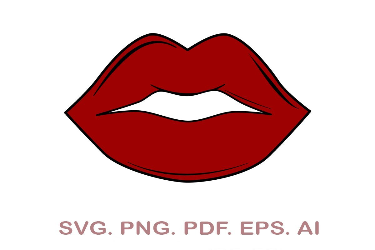 Lips SVG Files for Cutting Machines