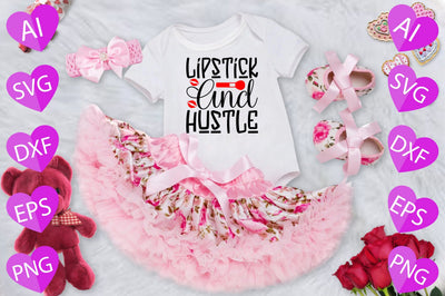 Lipstick and Hustle SVG CraftlabSvg29 