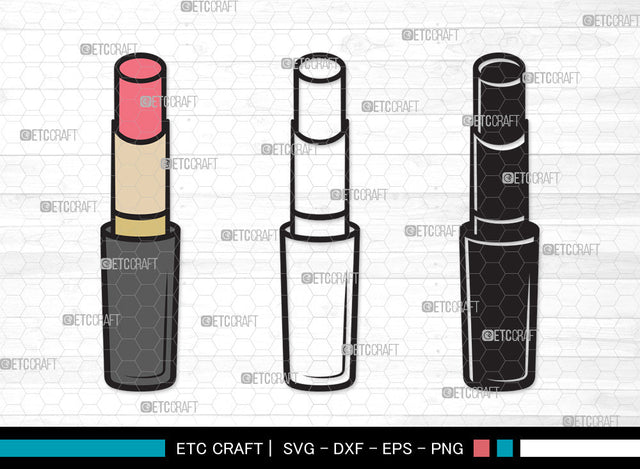 Lipstick Clipart SVG, Fashion Lipstick Svg, Womens Beauty Svg, Beauty Svg, Makeup Svg, Lips Makeup Svg, Matte Lipstick Svg, Lipstick Clipart SVG ETC Craft 