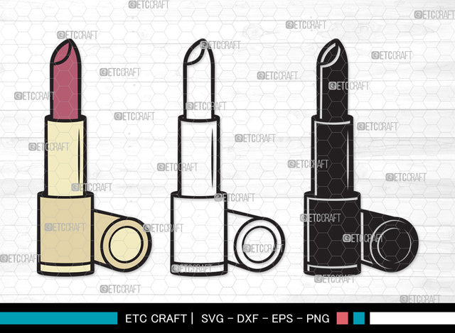 Lipstick Clipart SVG, Fashion Lipstick Svg, Womens Beauty Svg, Beauty Svg, Makeup Svg, Lips Makeup Svg, Matte Lipstick Svg, Lipstick Clipart SVG ETC Craft 