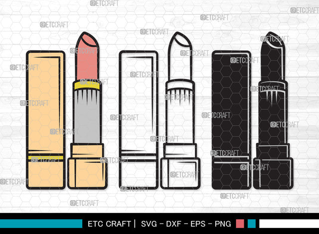 Lipstick Clipart SVG, Fashion Lipstick Svg, Womens Beauty Svg, Beauty Svg, Makeup Svg, Lips Makeup Svg, Matte Lipstick Svg, Lipstick Clipart SVG ETC Craft 