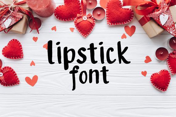 Lipstick Font (Copy) Font Carina Gardner