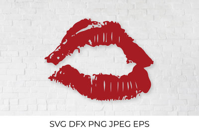 Lipstick kiss. Lips SVG LaBelezoka 