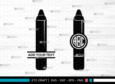 Lipstick Monogram SVG, Makeup Svg, Matte Lipstick Svg, Circle Monogram Svg, Lipstick Svg SVG ETC Craft 