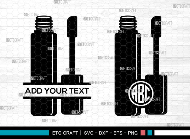 Lipstick Monogram SVG, Makeup Svg, Matte Lipstick Svg, Circle Monogram Svg, Lipstick Svg SVG ETC Craft 