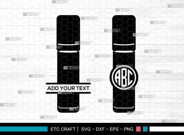 Lipstick Monogram SVG, Makeup Svg, Matte Lipstick Svg, Circle Monogram Svg, Lipstick Svg SVG ETC Craft 