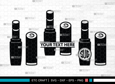 Lipstick Silhouette, Lipstick SVG, Fashion Lipstick Svg, Womens Beauty Svg, Fashion Svg, Lipstick Bundle, SB00201 SVG ETC Craft 