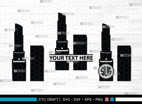 Lipstick Silhouette, Lipstick SVG, Fashion Lipstick Svg, Womens Beauty Svg, Fashion Svg, Lipstick Bundle, SB00201 SVG ETC Craft 