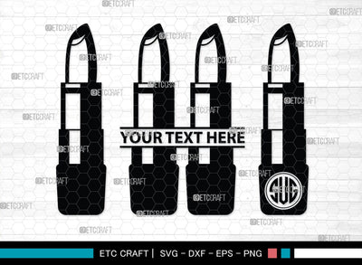 Lipstick Silhouette, Lipstick SVG, Fashion Lipstick Svg, Womens Beauty Svg, Fashion Svg, Lipstick Bundle, SB00201 SVG ETC Craft 