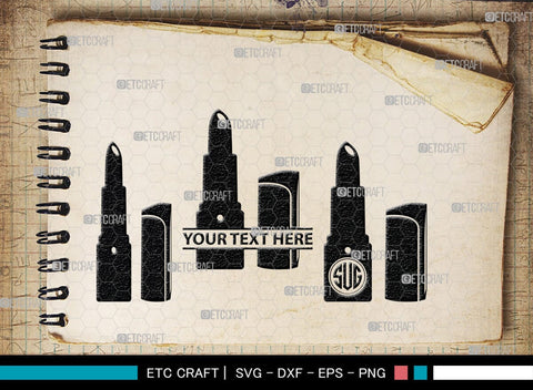 Lipstick Silhouette, Lipstick SVG, Fashion Lipstick Svg, Womens Beauty Svg, Fashion Svg, Lipstick Bundle, SB00201 SVG ETC Craft 