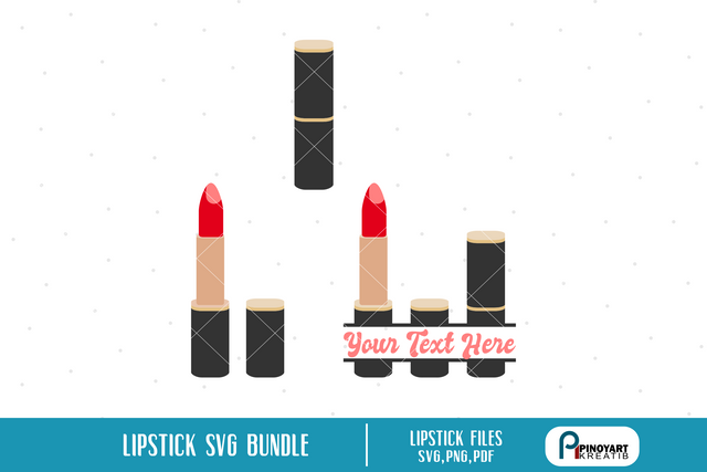 Lipstick Svg Bundle SVG Pinoyart Kreatib