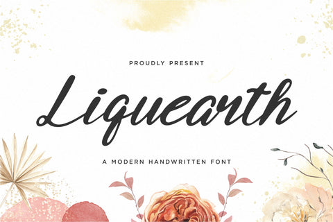 Liquearth Font Qwrtype Foundry 