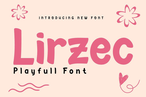 Lirzec Font Font twinletter 