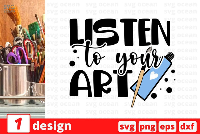 Listen to you art SVG Cut File SVG SvgOcean 
