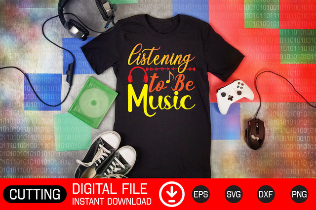 Listening To Be Music SVG CraftlabSvg29 