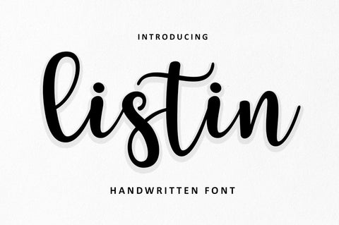 Listin Script Font muhammadzeky 
