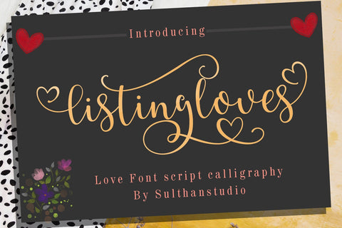 Listing loves Font Sulthan studio 