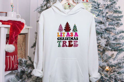 Lit as a Christmas tree Sublimation SVGArt 