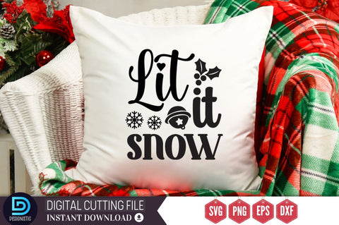 lit it snow SVG, lit it snow SVG DESIGNISTIC 