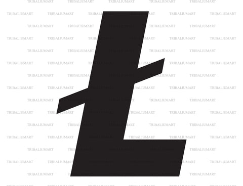 Litecoin sign SVG TribaliumArtSF 