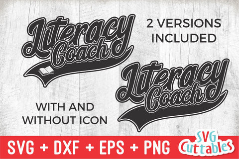 Literacy Coach svg - Teacher Cut File - Occupation - Swoosh - svg - dxf - eps - png - Cut File - Silhouette - Cricut - Digital Download SVG Svg Cuttables 
