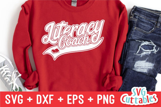 Literacy Coach svg - Teacher Cut File - Occupation - Swoosh - svg - dxf - eps - png - Cut File - Silhouette - Cricut - Digital Download SVG Svg Cuttables 