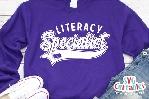 Literacy Specialist svg - Teacher Cut File - Occupation - Swoosh - svg - dxf - eps - png - Cut File - Silhouette - Cricut - Digital File SVG Svg Cuttables 