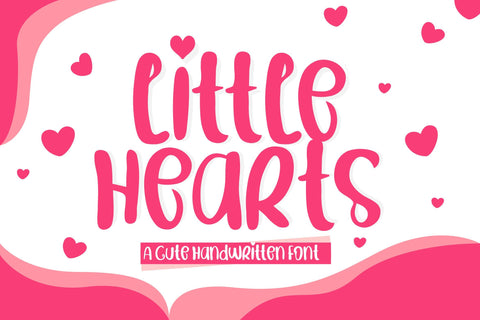 Litle Hearts Font LetterdayStudio 