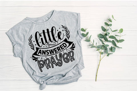Little answered prayer, baby SVG SVG DESIGNISTIC 