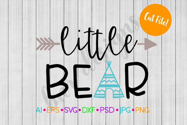 Little Bear SVG SVG BNRDesignShop 