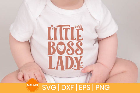Little boss lady, baby svg quote SVG Maumo Designs 