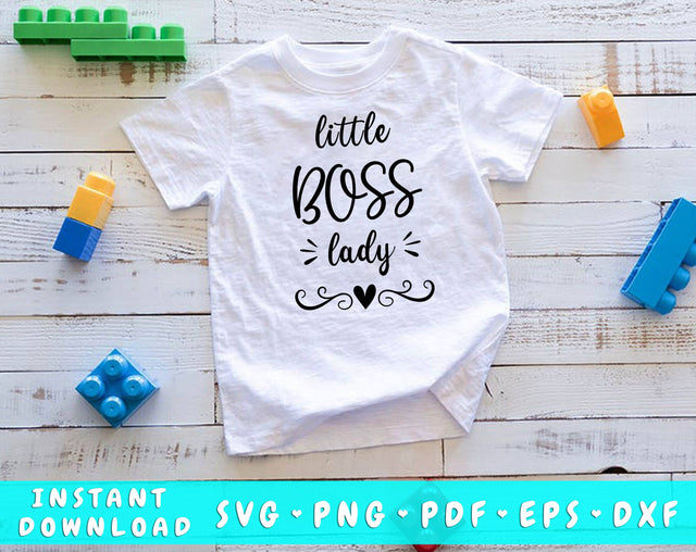 Little Boss Lady SVG SVG HappyDesignStudio 