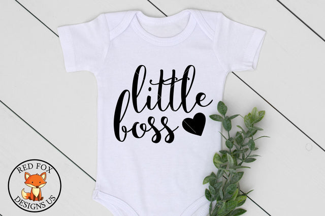 Little Boss with Heart SVG | We're Expecting | Baby file SVG RedFoxDesignsUS 